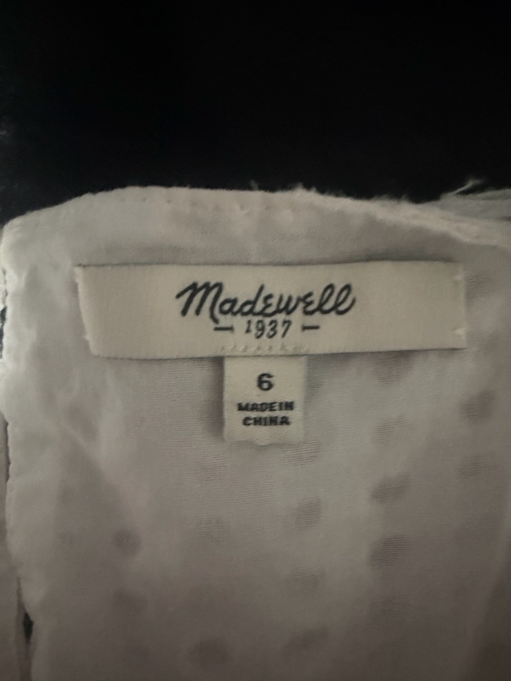 Madewell white eyelet skylight overlay graduation dress size 6 - Picture 6 of 8